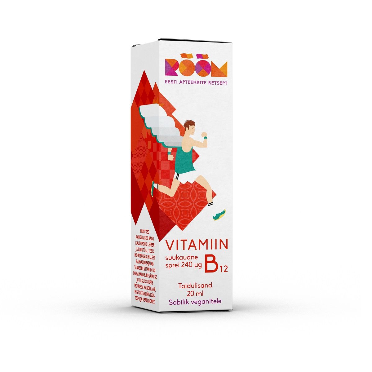 RÕÕM VITAMIIN B12 SUUKAUDNE SPREI 240 MCG 20ML - Product Image