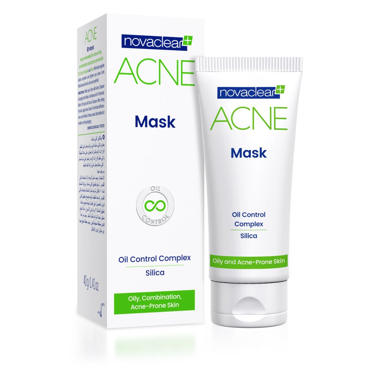 NOVACLEAR GREEN ACNE MASK 40G - Product Image