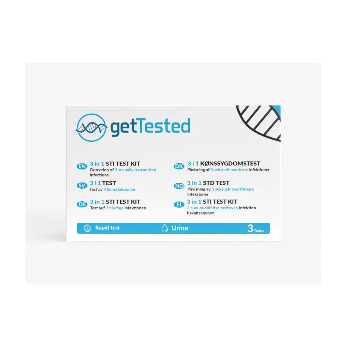 GETTESTED KIIRTEST 3 SUGUHAIGUSE TUVASTAMISEKS (3IN1) N1 - Product Image