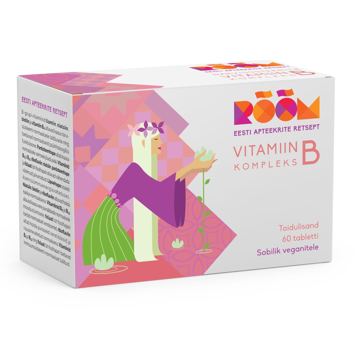 RÕÕM VITAMIIN B KOMPLEKS TBL N60 - Product Image