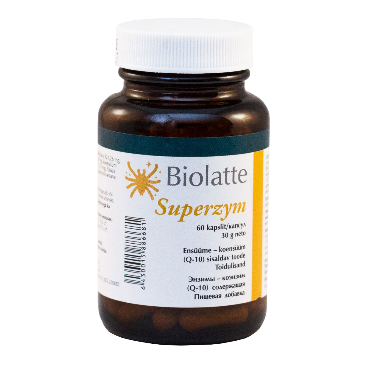 BIOLATTE SUPERZYM KAPSLID N60 - Product Image