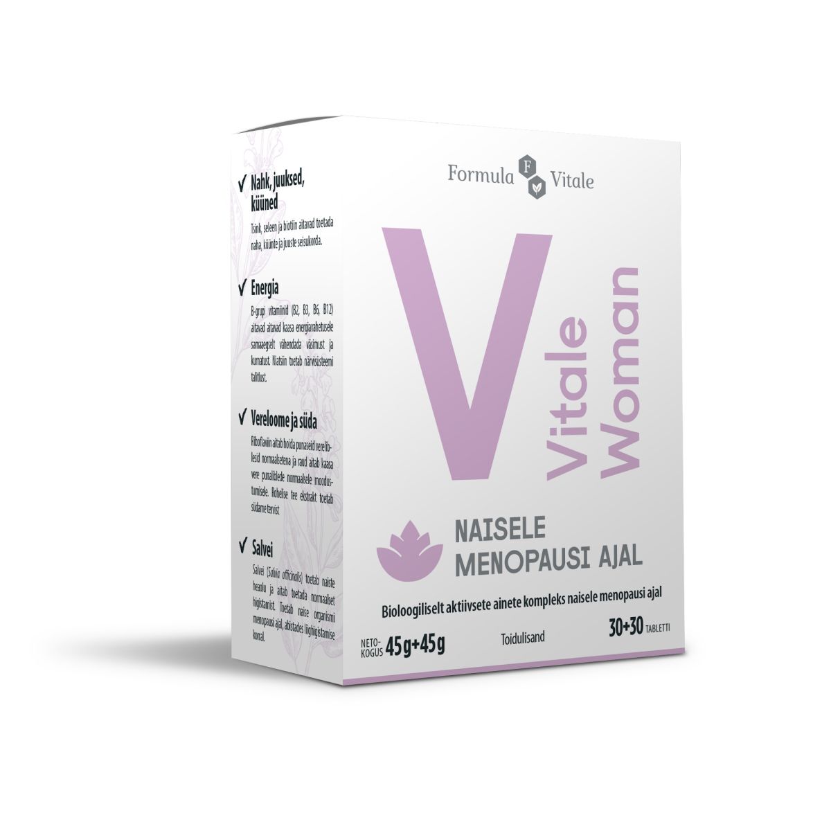 FORMULA VITALE VITALE WOMAN TBL N30 + TBL N30 - Product Image