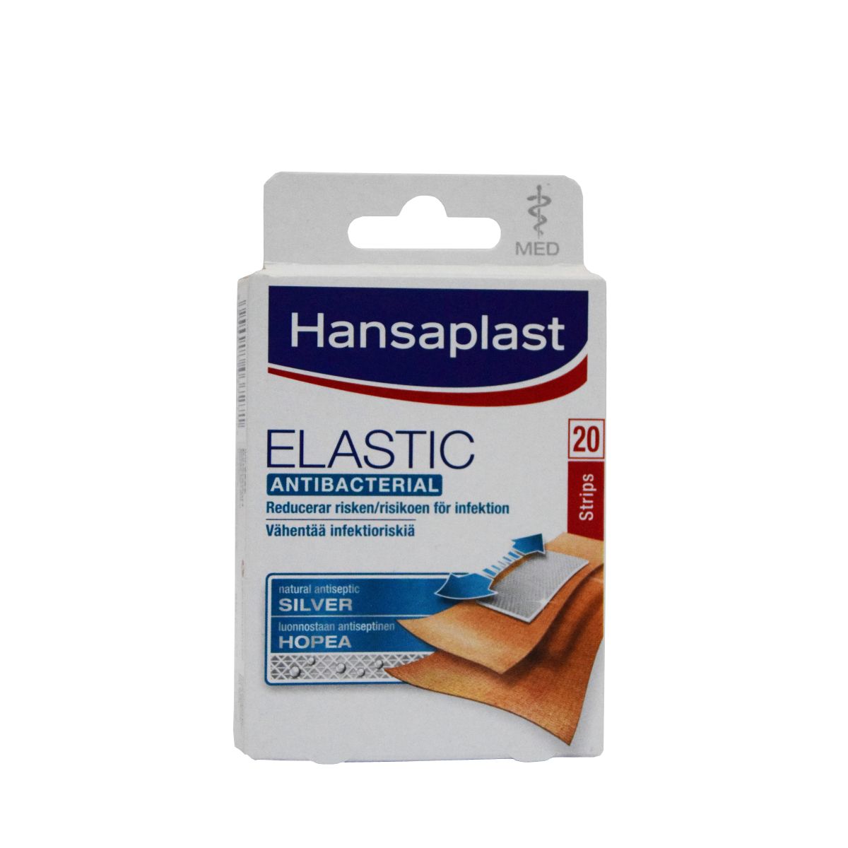 HANSAPL MED PLAASTRID ELASTIC N20 (2 SUURUST) - Product Image