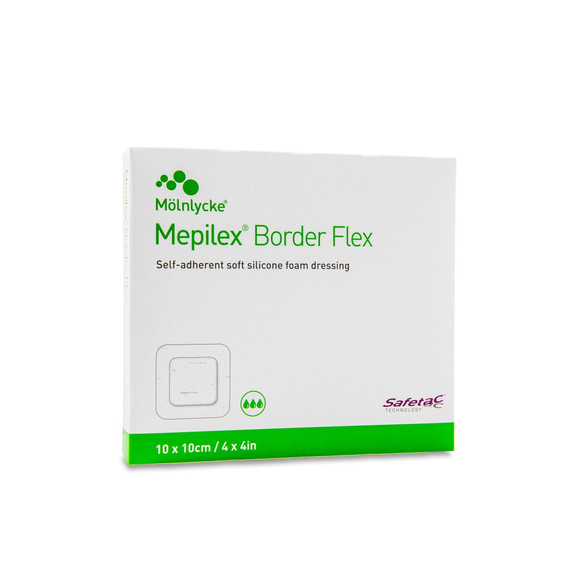 MEPILEX BORDER FLEX PLAASTER 10X10CM N5 STER - Product Image