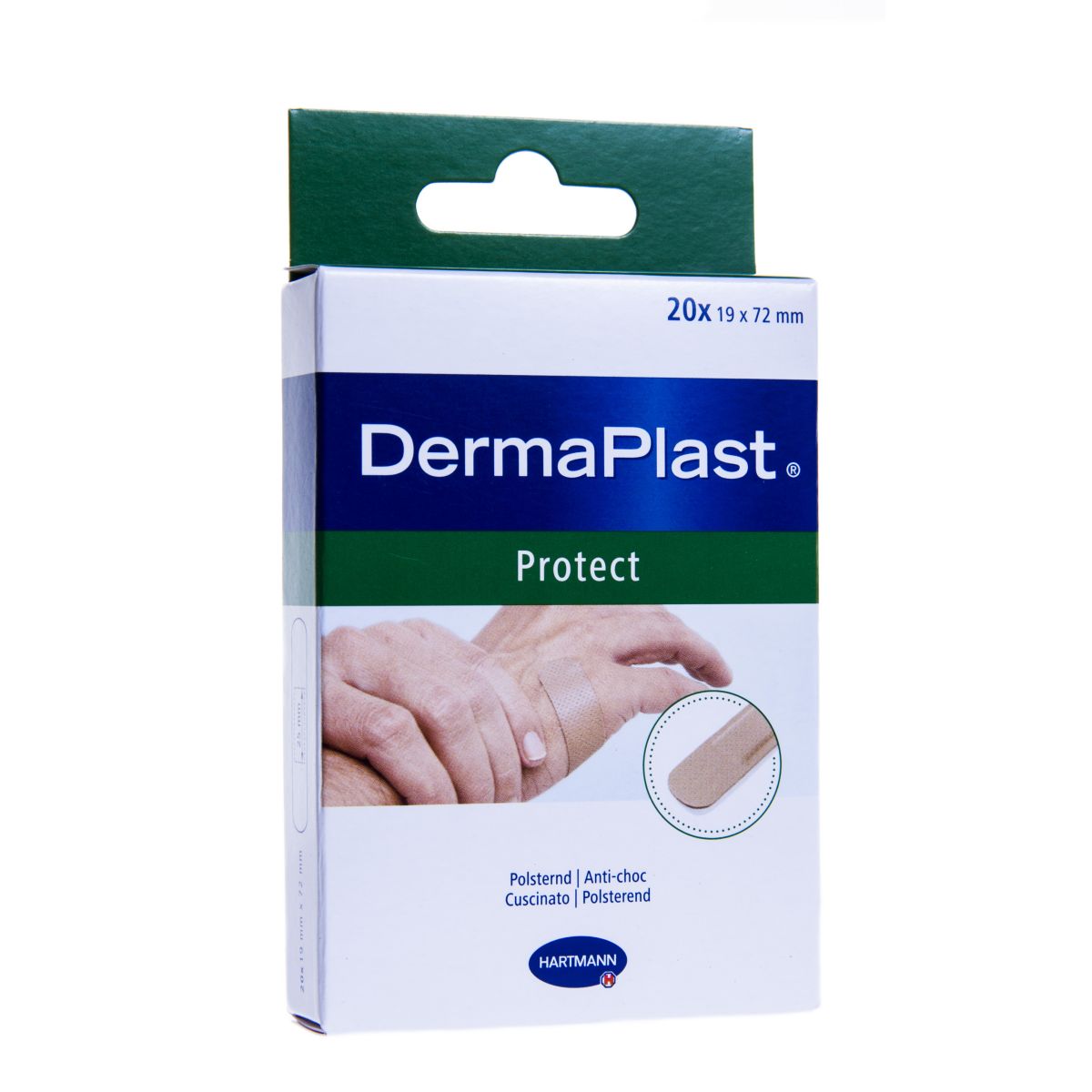 DERMAPLAST PLAASTRID PROTECT 19X72MM N20 - Product Image