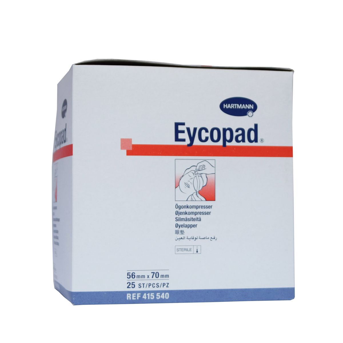 EYCOPAD SILMASIDE STERIILNE 56X70MM N25 /415540/ - Product Image