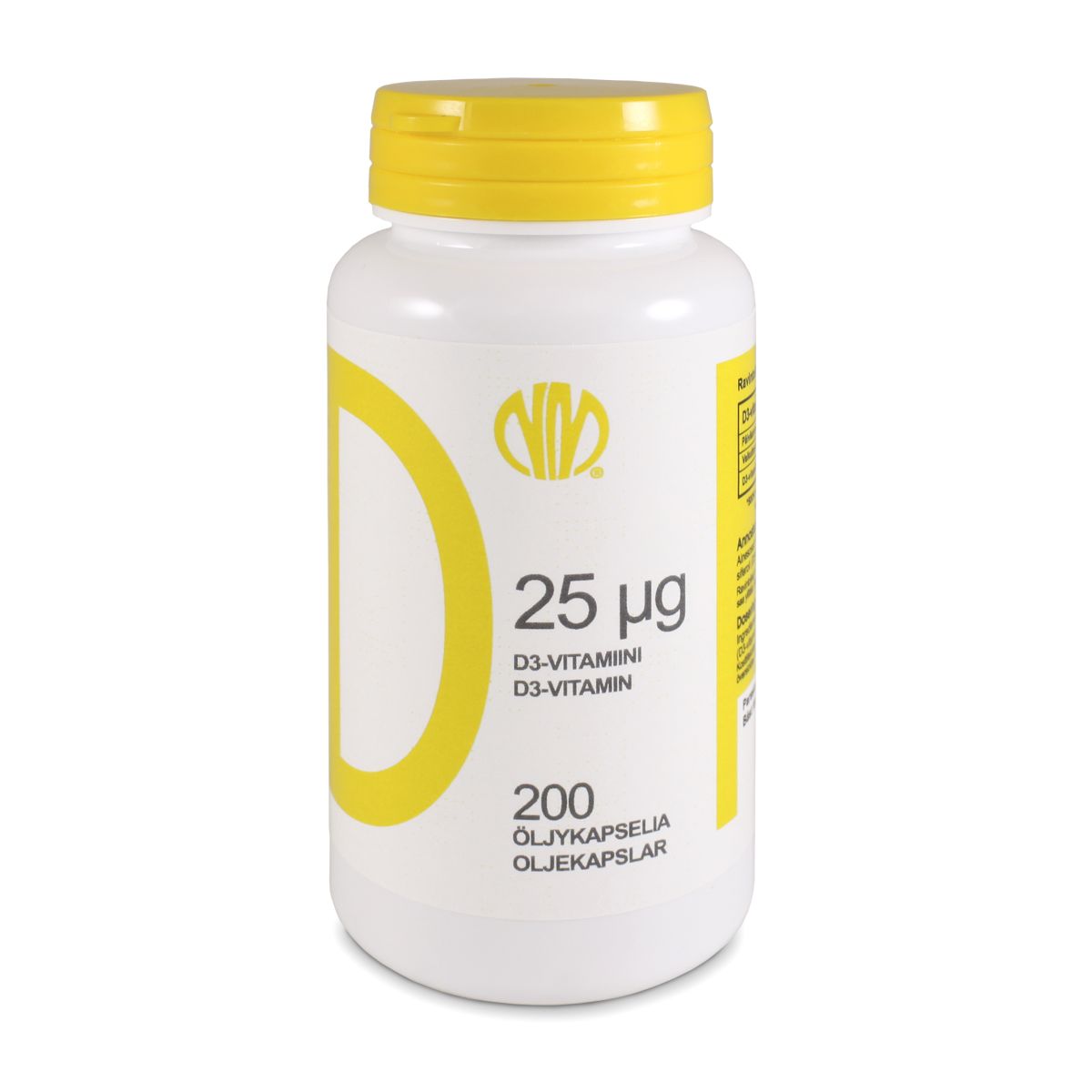 D-VITAMIIN ÕLIKAPSLID 25MCG N200 - Product Image