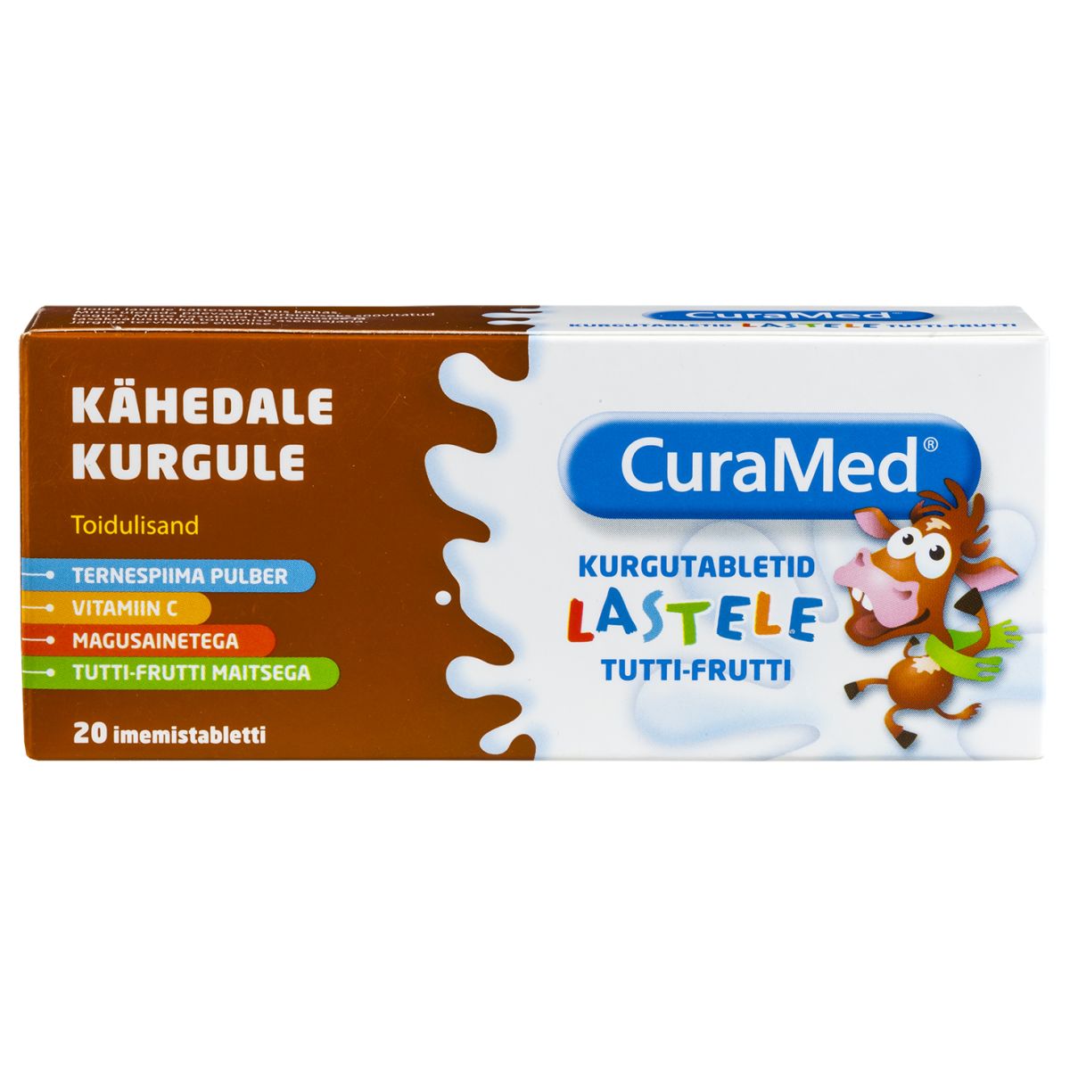 CURAMED KURGUTABLETID LASTELE N20 TUTTI-FRUTTI - Product Image