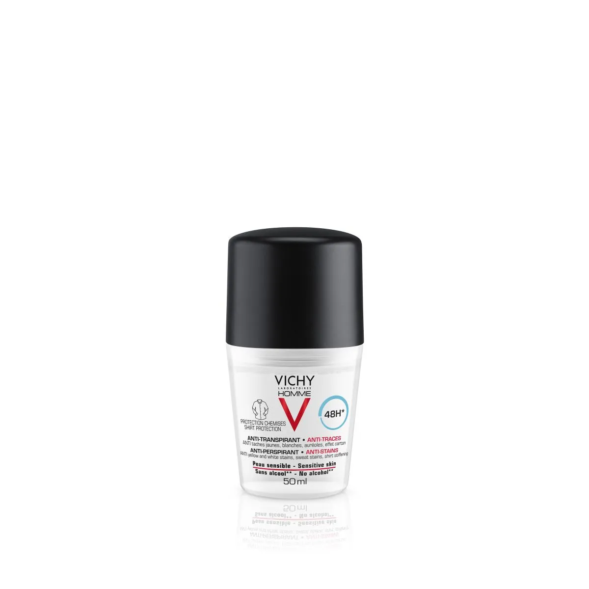 VICHY HOMME 48H* ANTI-PERSPIRANT SHIRT PROTECTION - ANTI-STAINS. - Product Image