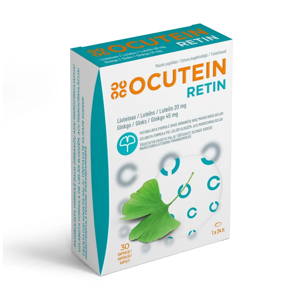 OCUTEIN RETIN LUTEIIN KAPSLID 20MG N30 - Product Image