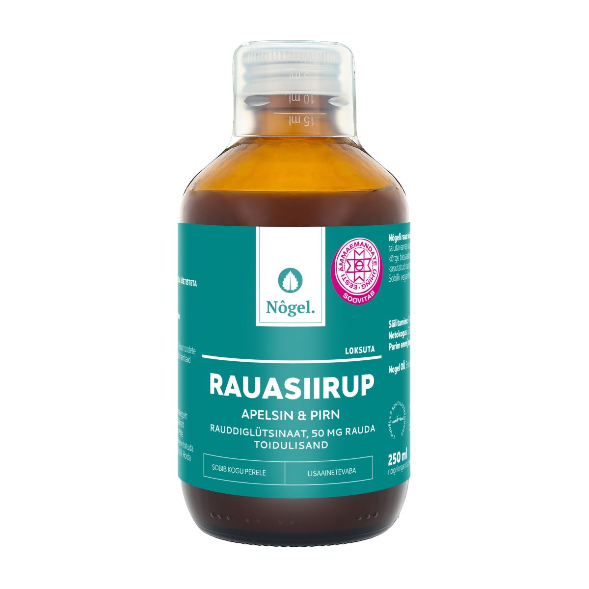 NÕGEL RAUASIIRUP 50MG 250ML - Product Image