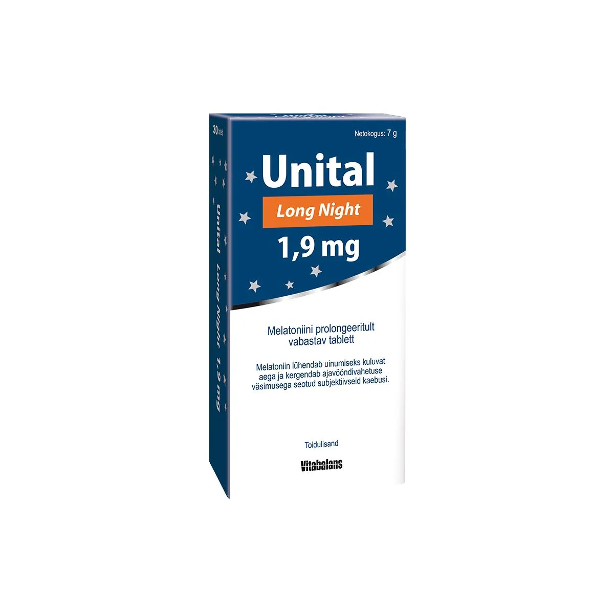 UNITAL LONG NIGHT PROLONG TBL 1,9MG N30