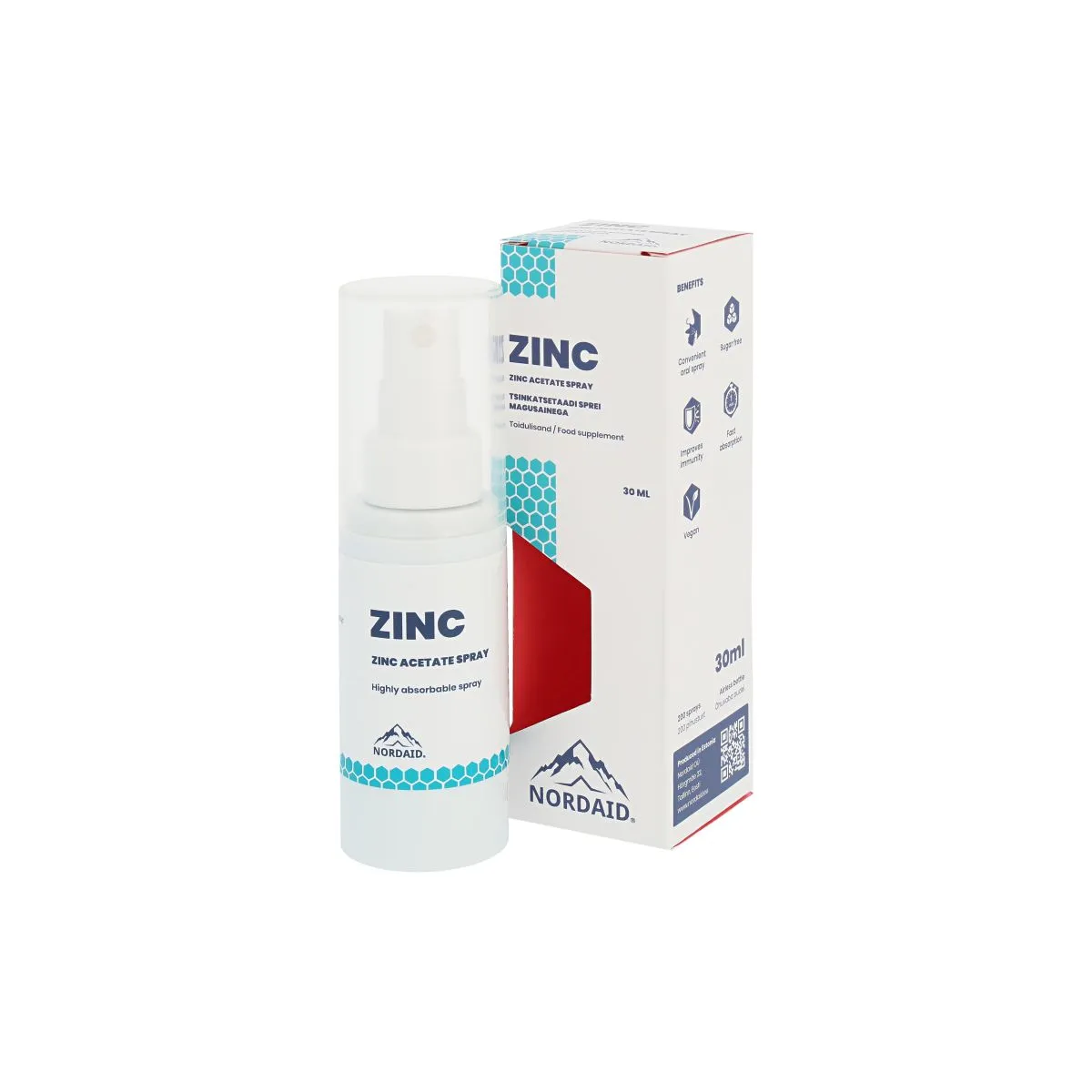 NORDAID ZINC SUUKAUDNE TSINKATSETAADI SPREI 30ML - Product Image