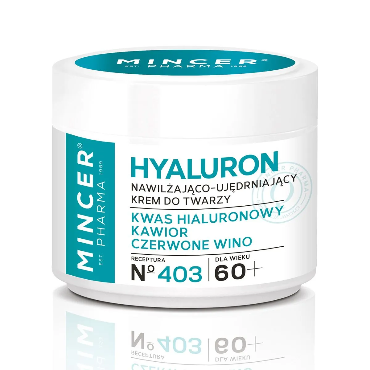 MINCER PHARMA NÄOKREEM HÜALUROONHAPPEGA 60+ 50ML - Product Image