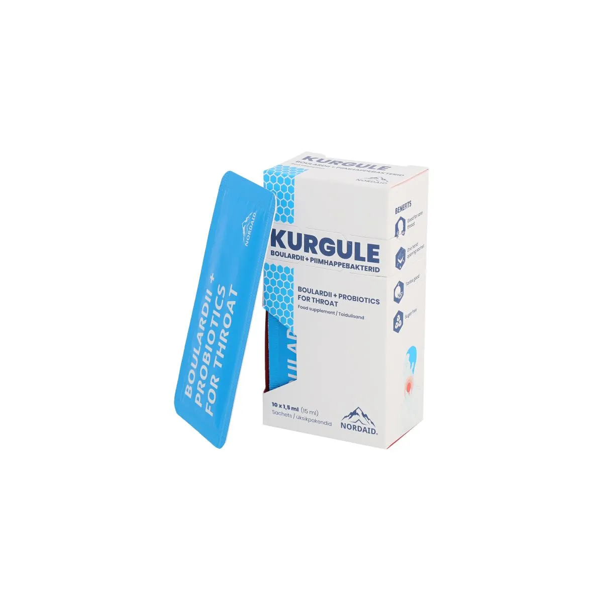 NORDAID BOULARDII+ PIIMHAPPEBAKTERID KURGULE 15ML - Product Image