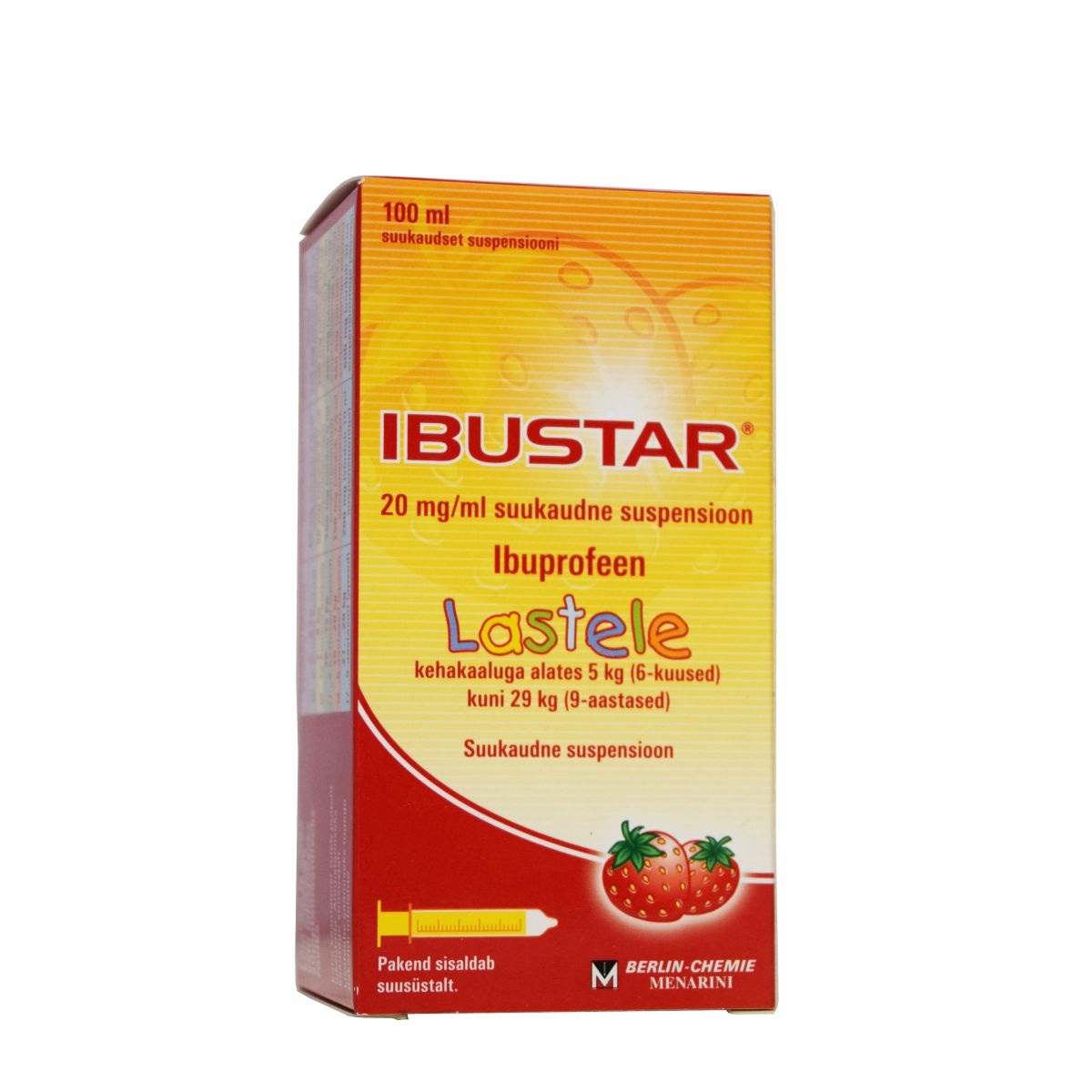 IBUSTAR SUUKAUDNE SUSP 100MG/5ML 100ML - Product Image