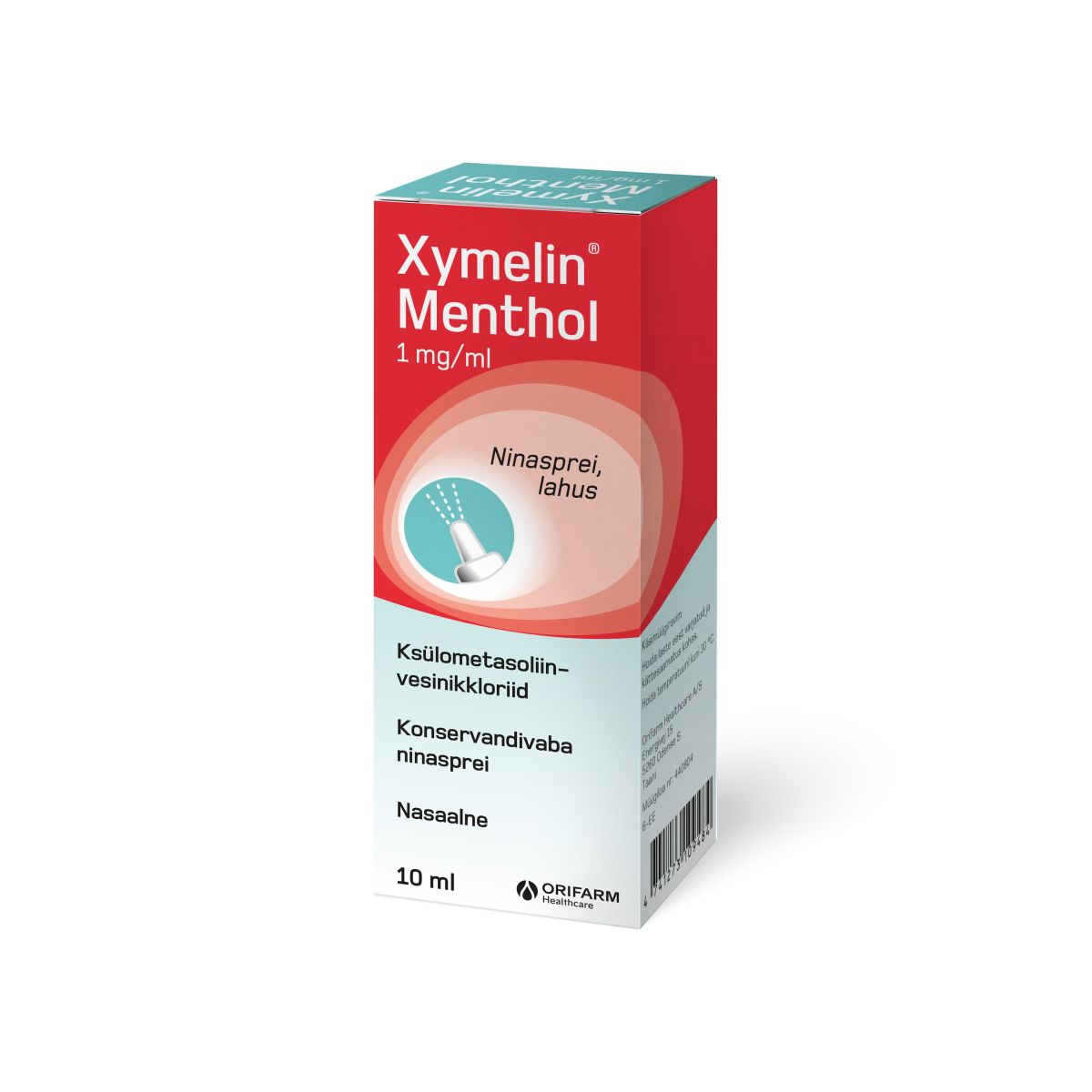 XYMELIN MENTHOL NINASPREI,LAHUS 1MG/ML 10ML N1