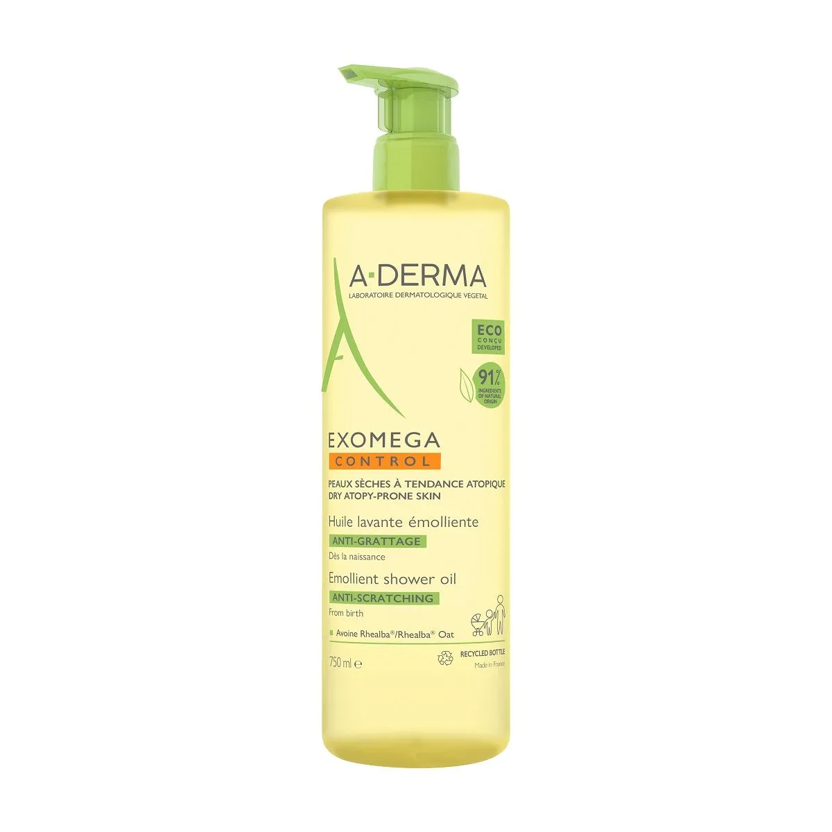 A-DERMA EXOMEGA CONTROL DUSHIÕLI ATOOPILISELE NAHALE 750 ML - Product Image