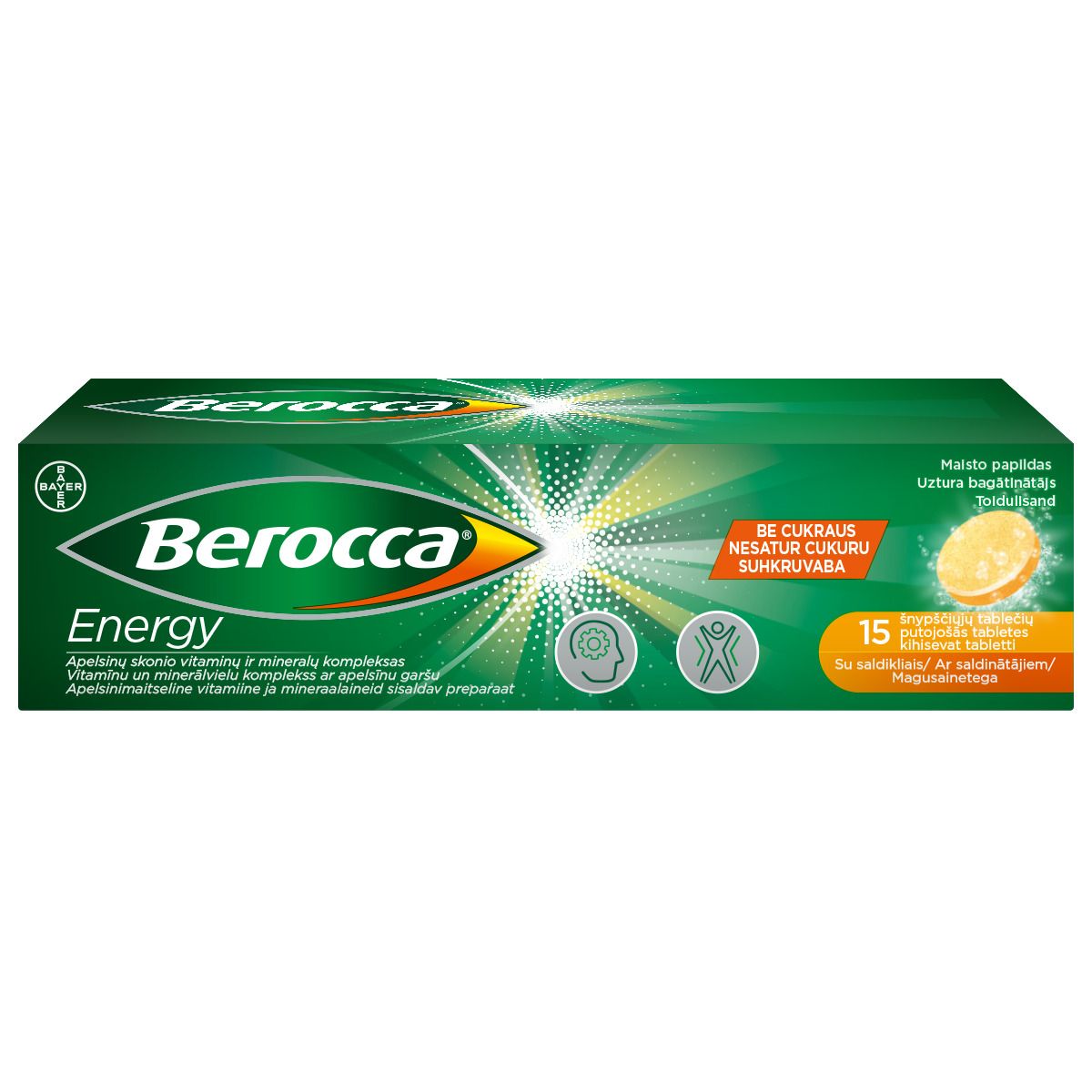 BEROCCA ENERGY KIHISEVAD TABLETID N15 - Product Image