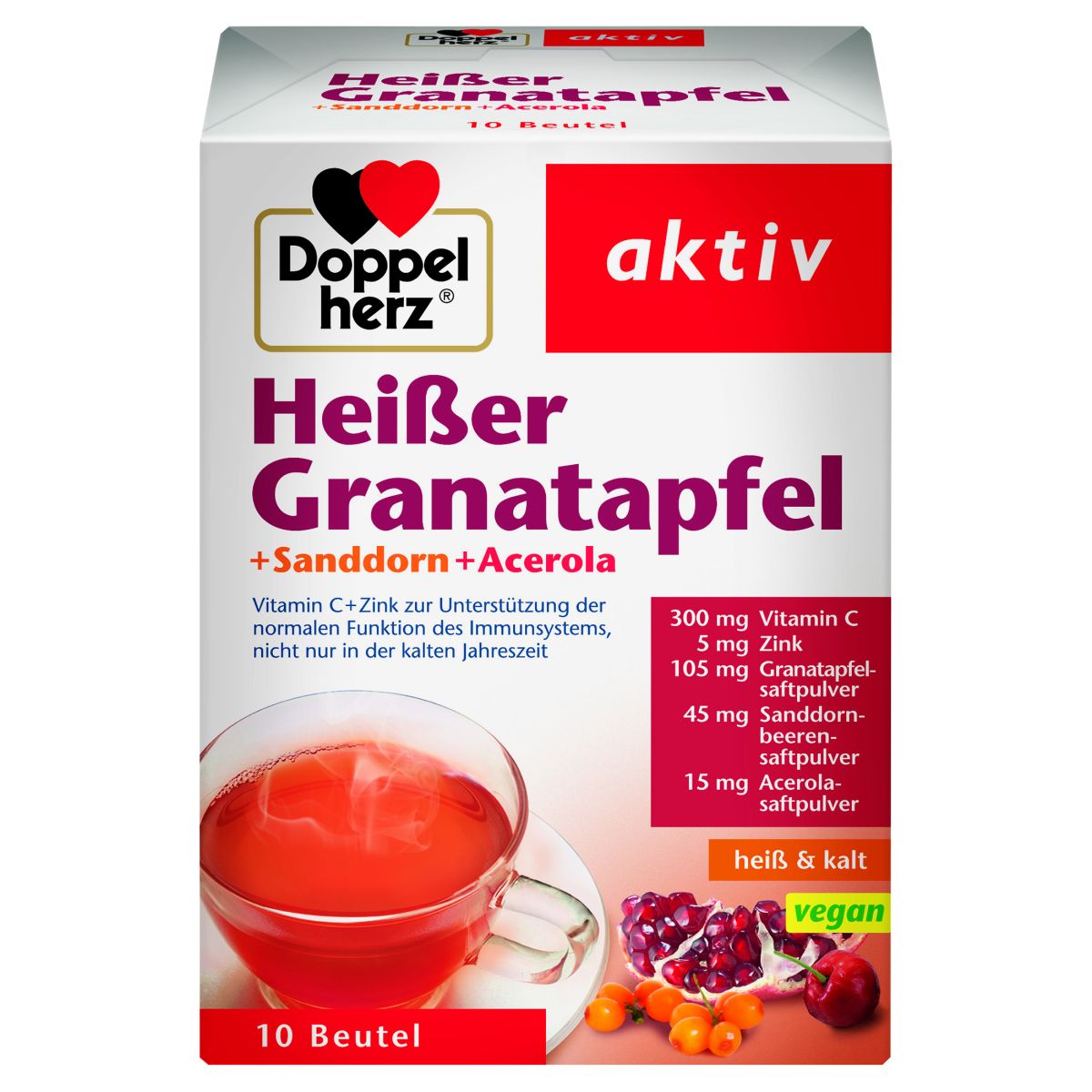 DOPPELHERZ AKTIV KUUM JOOK GRANAATÕUN+ASTELPAJU+ACEROLA N10 - Product Image