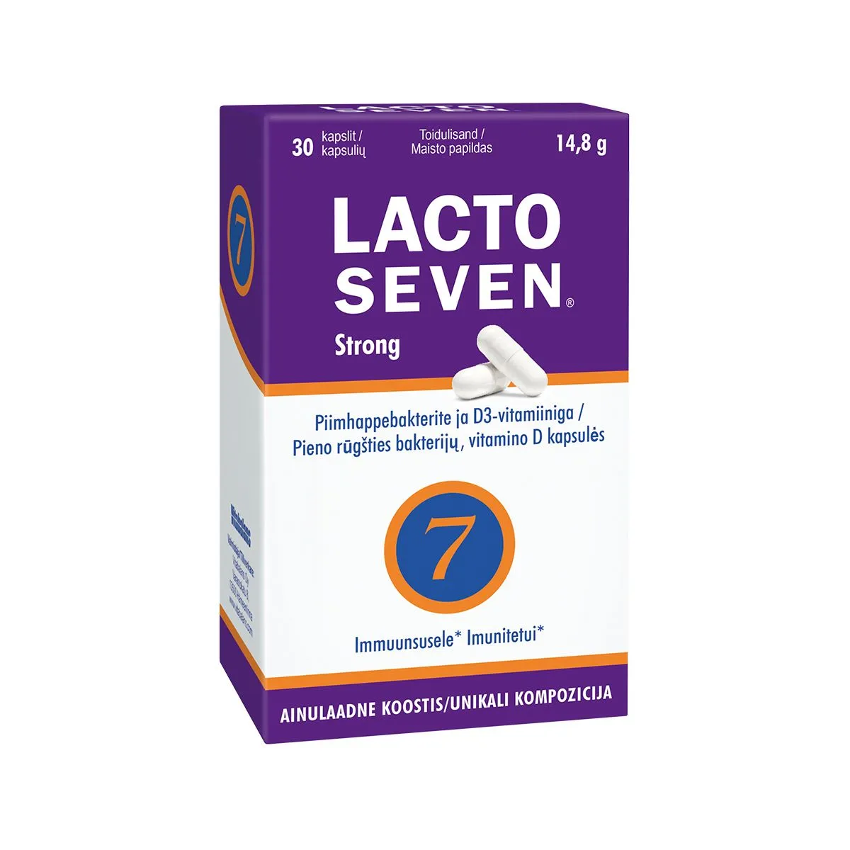 LACTOSEVEN STRONG CAPS N30 - Product Image