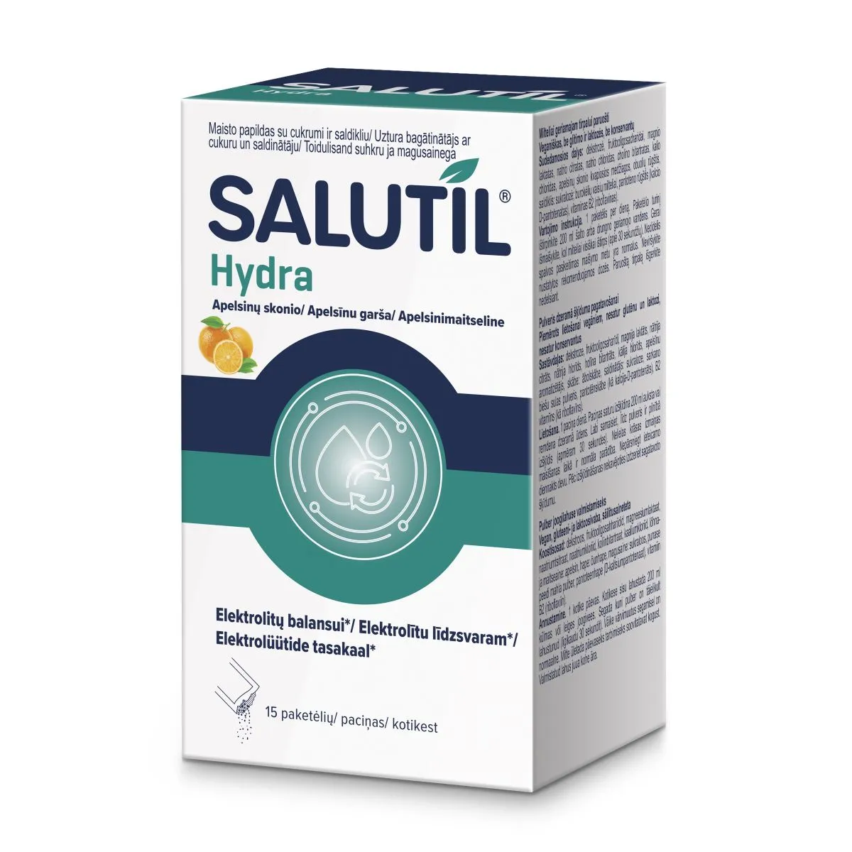 SALUTIL HYDRA LAHUSTUV PULBER APELSINIMAITSELINE N15 - Product Image