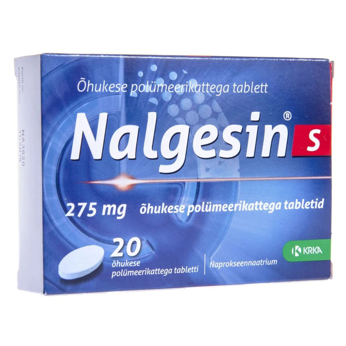 NALGESIN S TBL 275MG N20 - Product Image