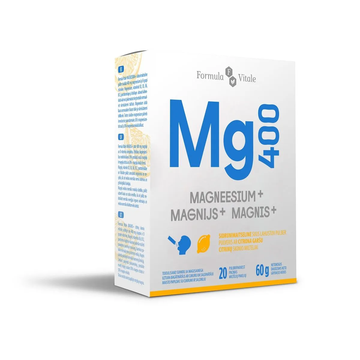 FORMULA VITALE MG DIREKT 400 + B-VIT PLV N20 - Product Image