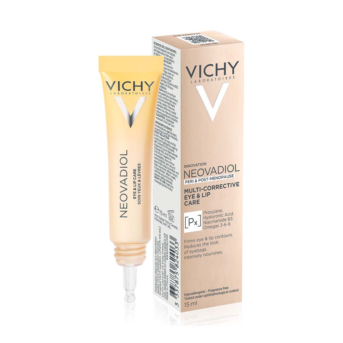 VICHY NEOVADIOL HUULE- JA SILMAÜMBRUSE KREEM 15ML UUS - Product Image