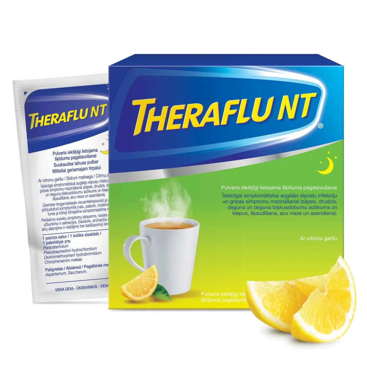 THERAFLU NT 1000MG+4MG+60MG+30MG N10 SUUKAUDSE LAHUSE PULBER - Product Image