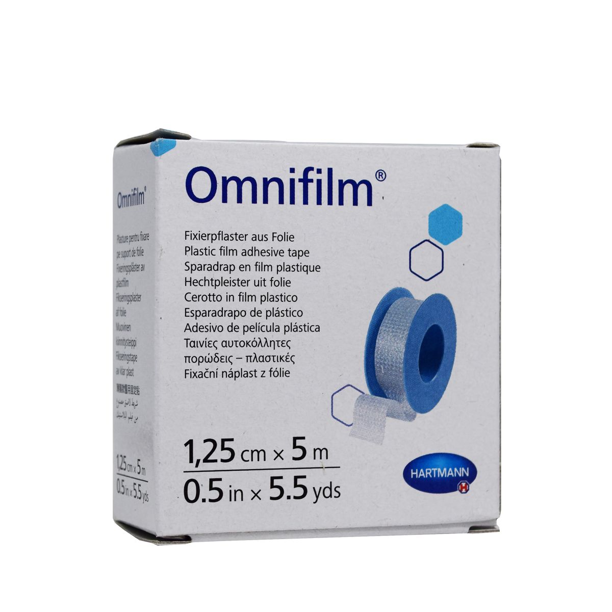 OMNIFILM RULLPLAASTER LÄBIPAISTEV 1,25CMX5M /900433 - Product Image