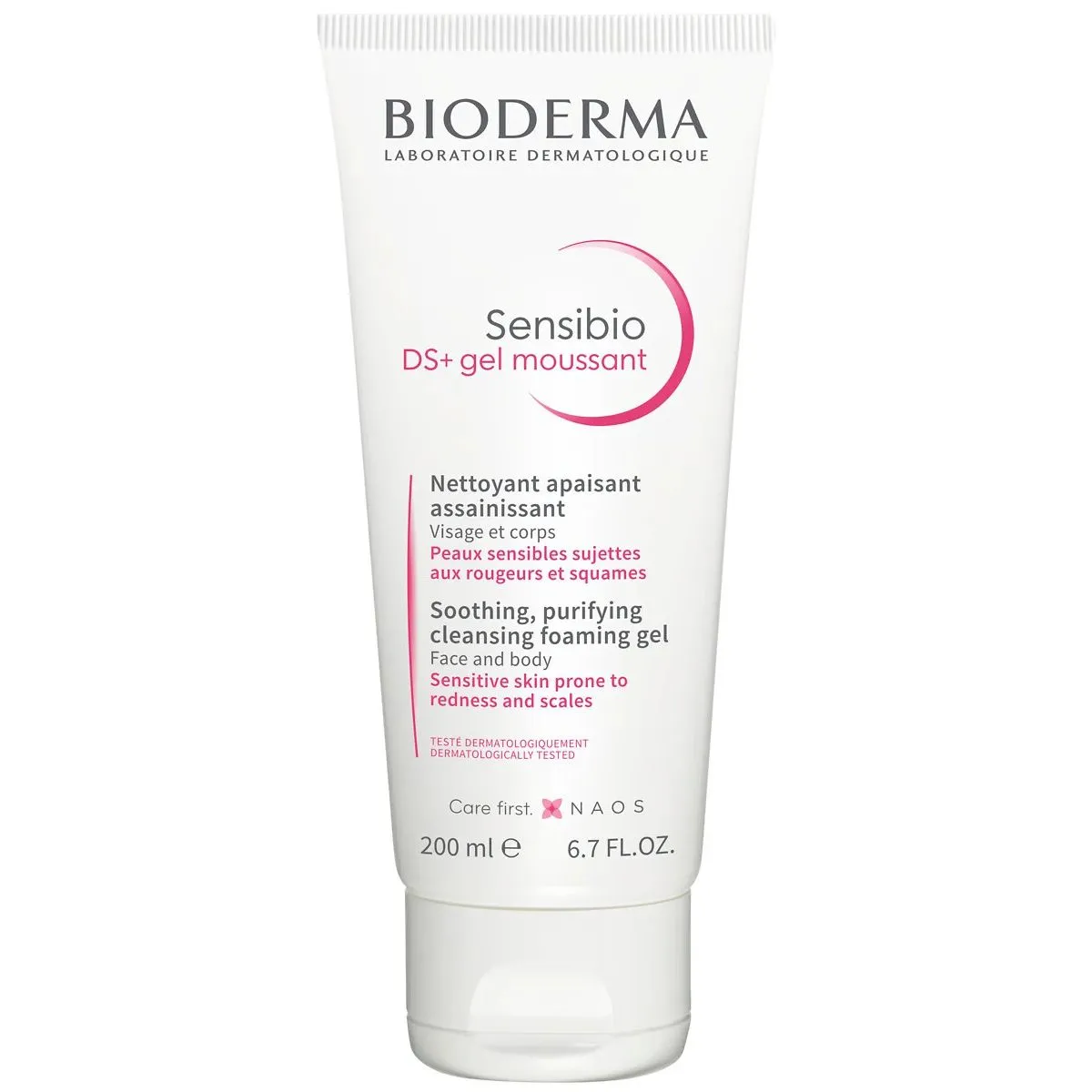 BIODERMA SENSIBIO DS+ PUHASTUSGEEL PUNETAVALE NAHALE 200ML - Product Image