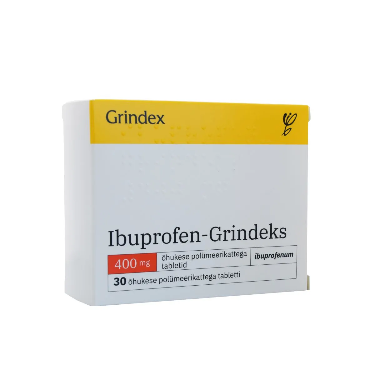 IBUPROFEN-GRINDEKS TBL 400MG N30 - Product Image