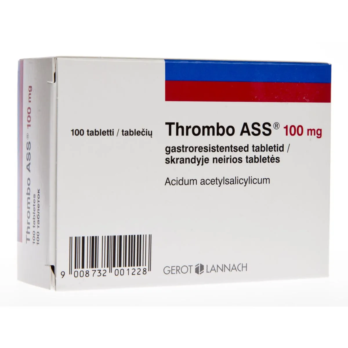 THROMBO ASS GASTRORESISTENTNE TBL 100MG N100 - Product Image