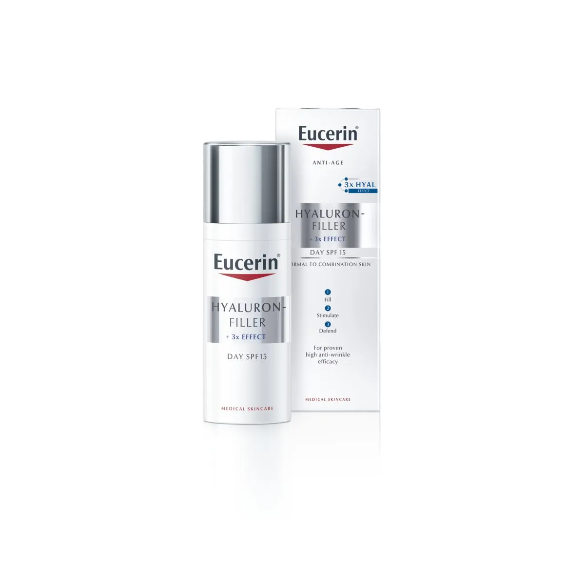 EUCERIN HYALURON-FILLER PÄEVAKREEM NORM. JA KOMB.NAHALE 50ML - Product Image