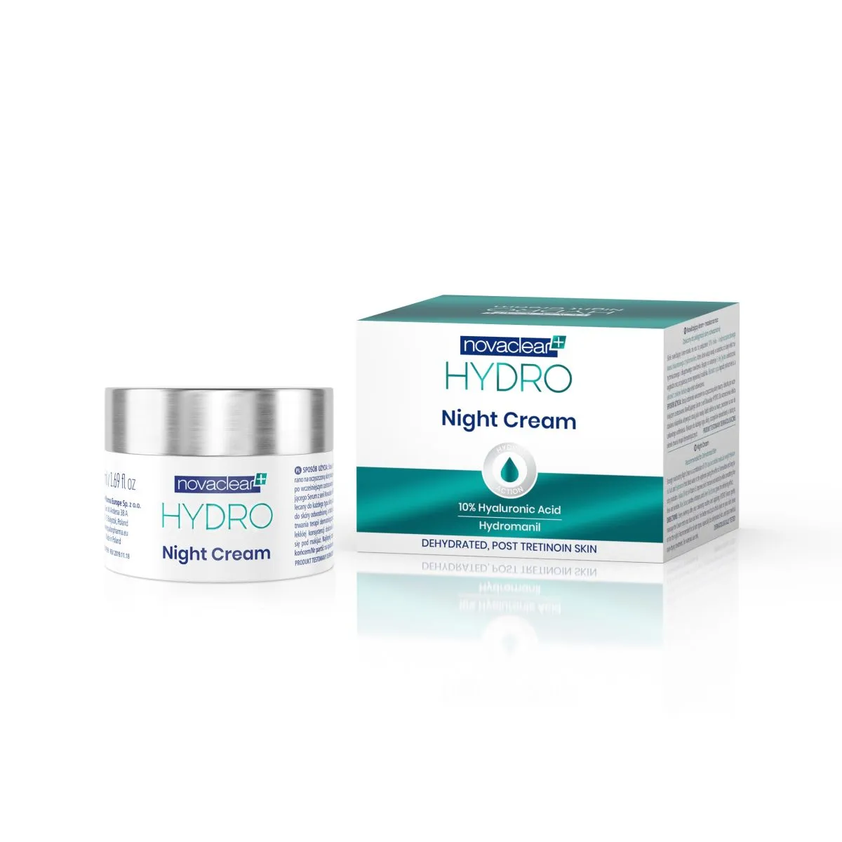 NOVACLEAR HYDRO ÖÖKREEM HÜALUROONHAPPEGA 50ML - Product Image