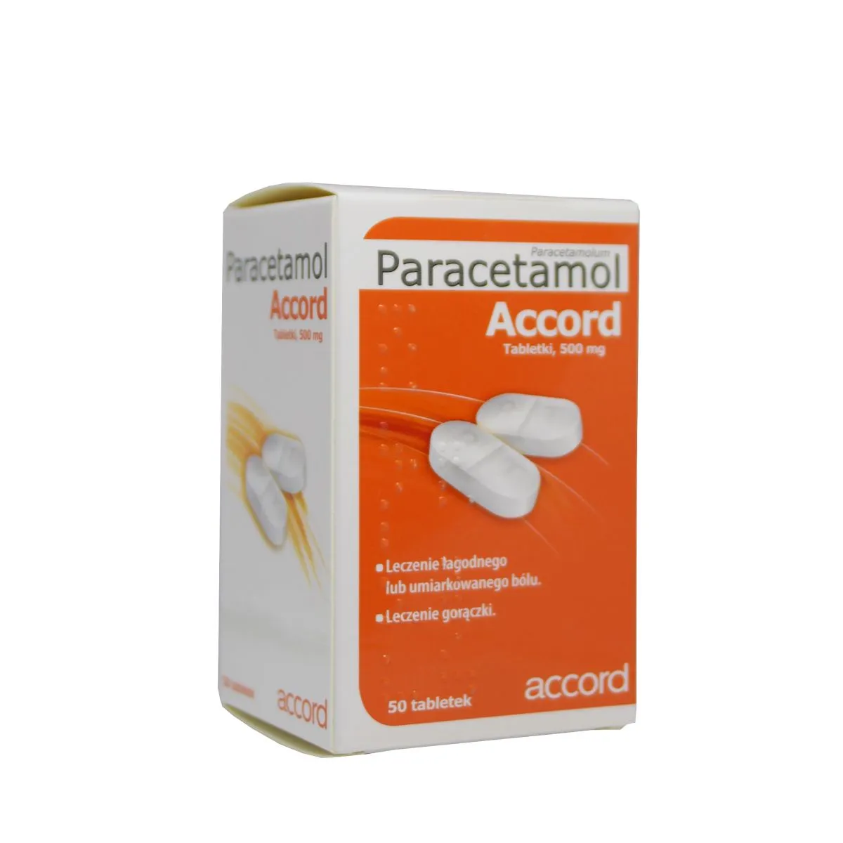 PARACETAMOL ACCORD TBL 500MG N50 - Product Image