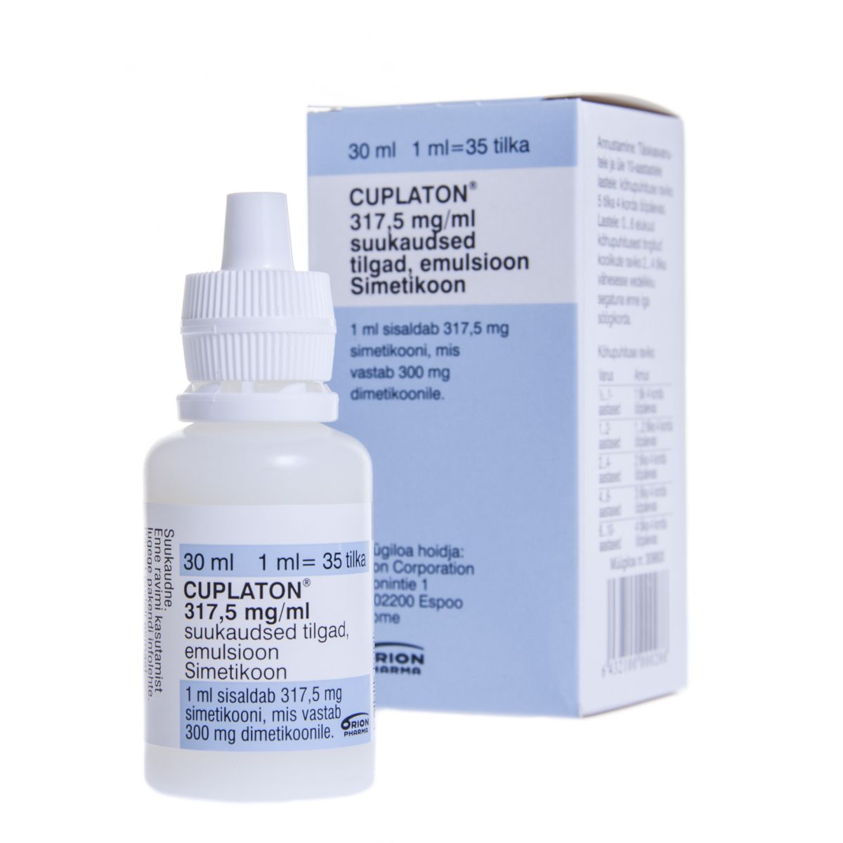 CUPLATON SUUKAUDSED TILGAD, EMULS 317,5MG/ML 30ML - Product Image