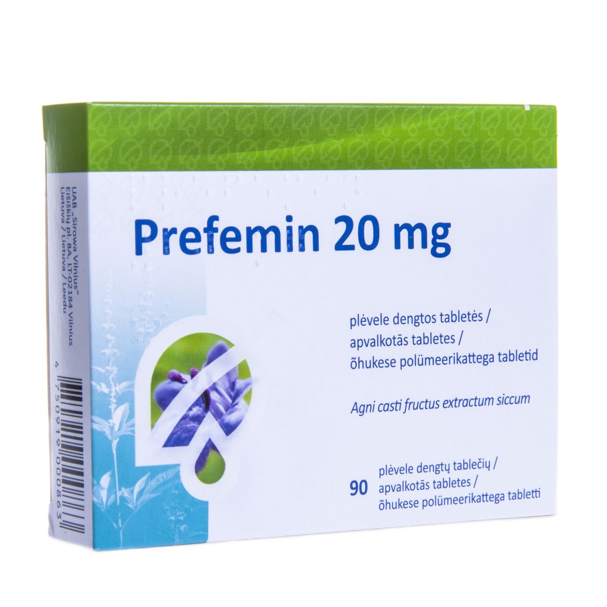 PREFEMIN TBL 20MG N90 - Product Image