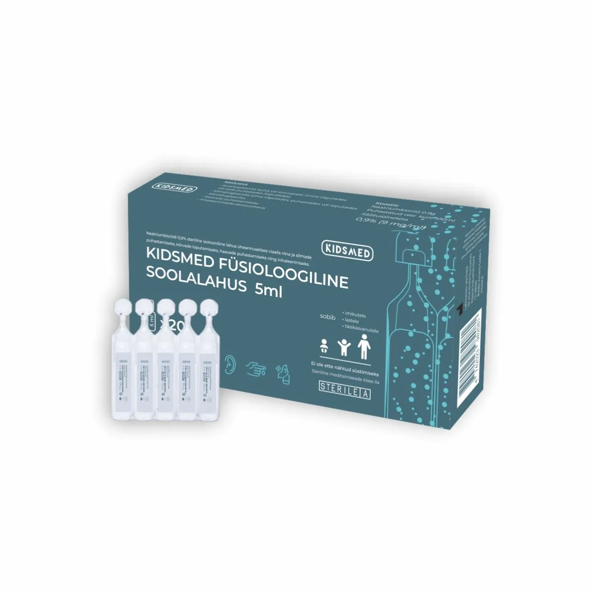 KIDSMED FÜSIOLOOGILINE SOOLALAHUS 5ML N20