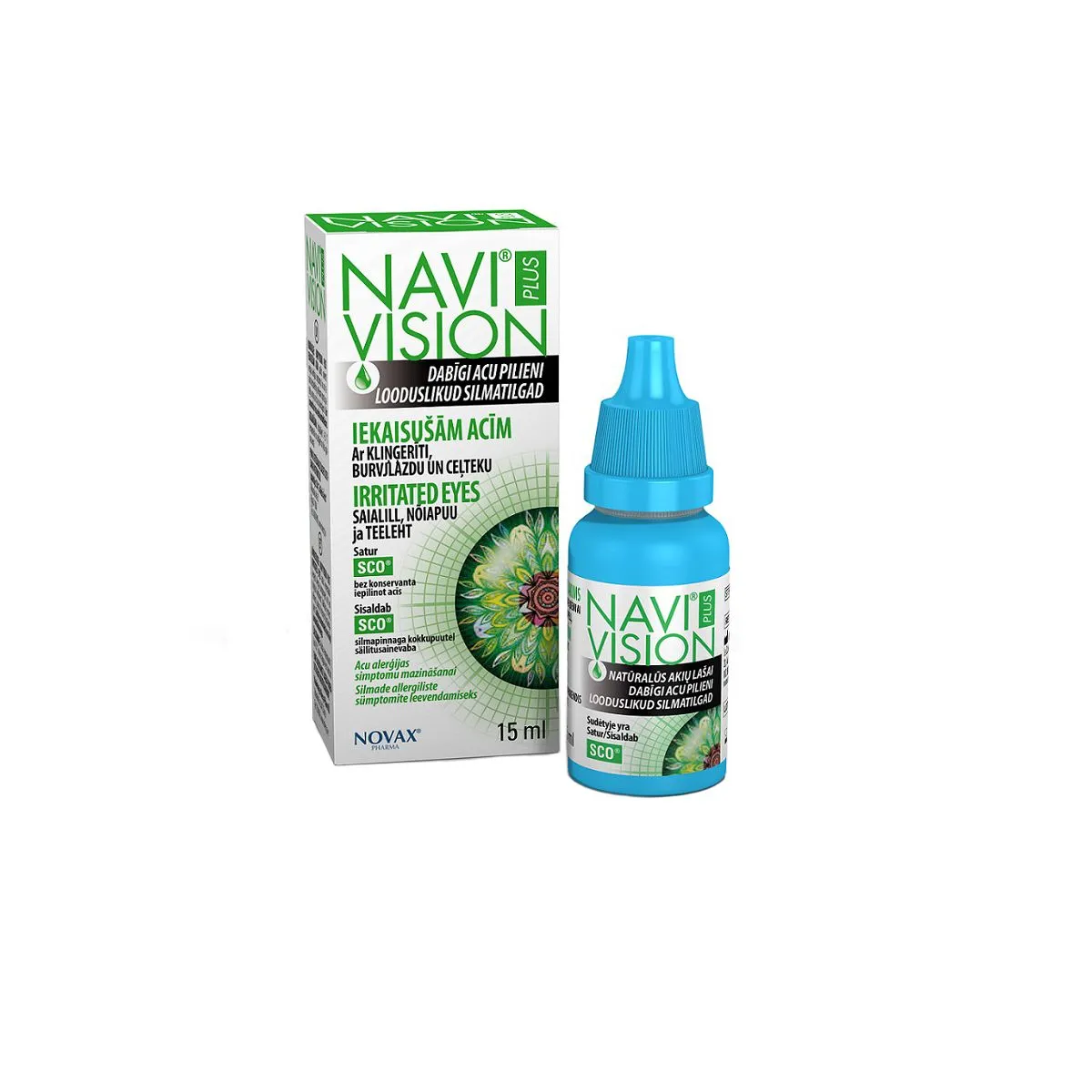 NAVI VISION PLUS IRRITATED EYES SILMATILGAD 15ML