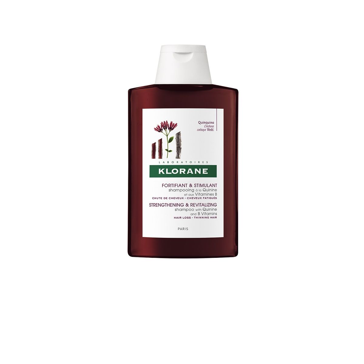 Klorane Shampoo with Quinine and B Vitamins  200 ml - Product Image