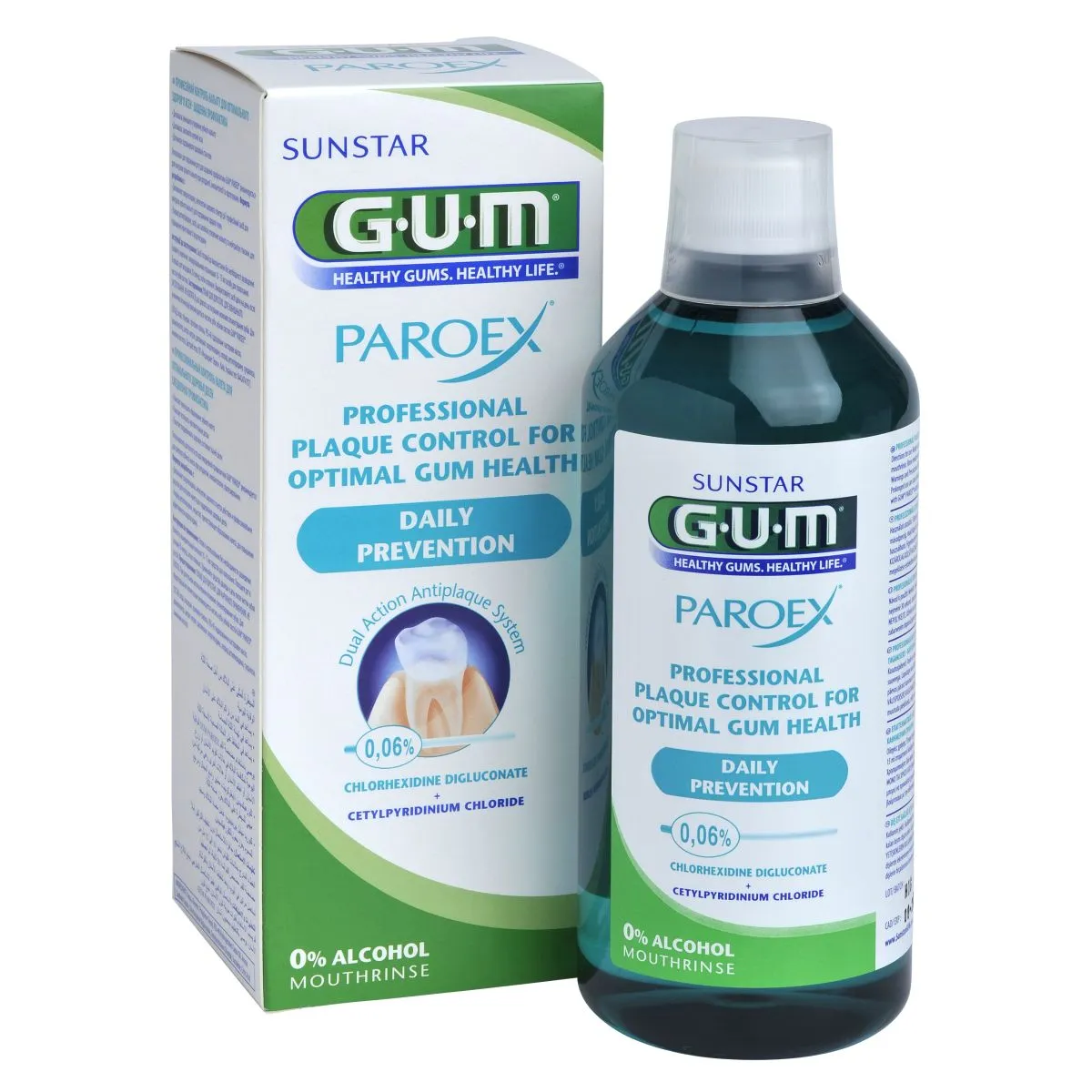 GUM PAROEX 0.06% ОПОЛАСКИВАТЕЛЬ ДЛЯ ПОЛОСТИ РТА 500 МЛ /1702/ - Product Image