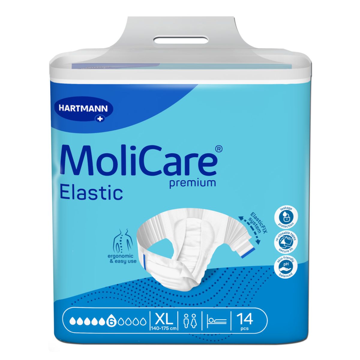 MOLICARE ELASTIC 6 TILKA XL N14 /165274/ - Product Image