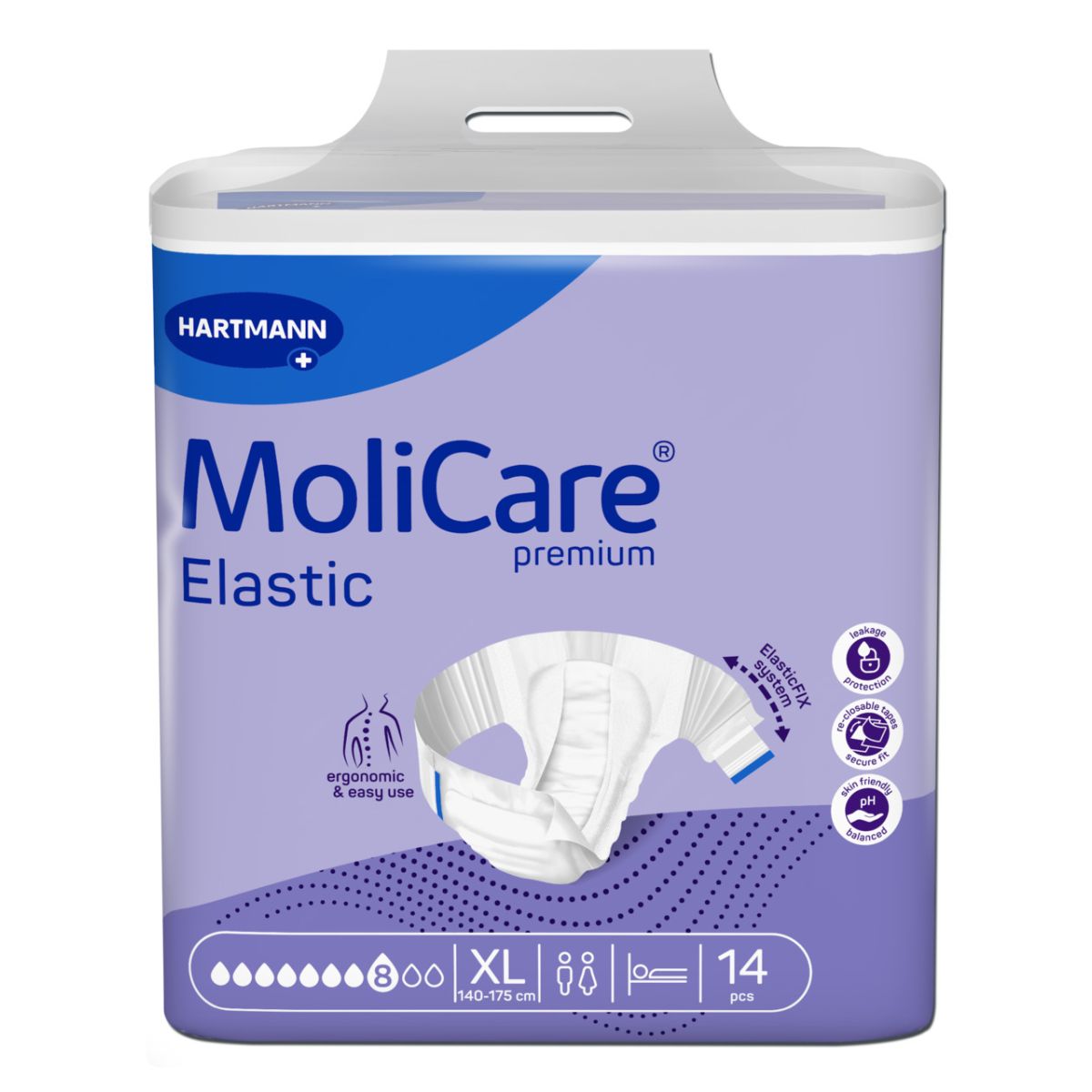 MOLICARE ELASTIC 8 TILKA XL N14 /165474/ - Product Image