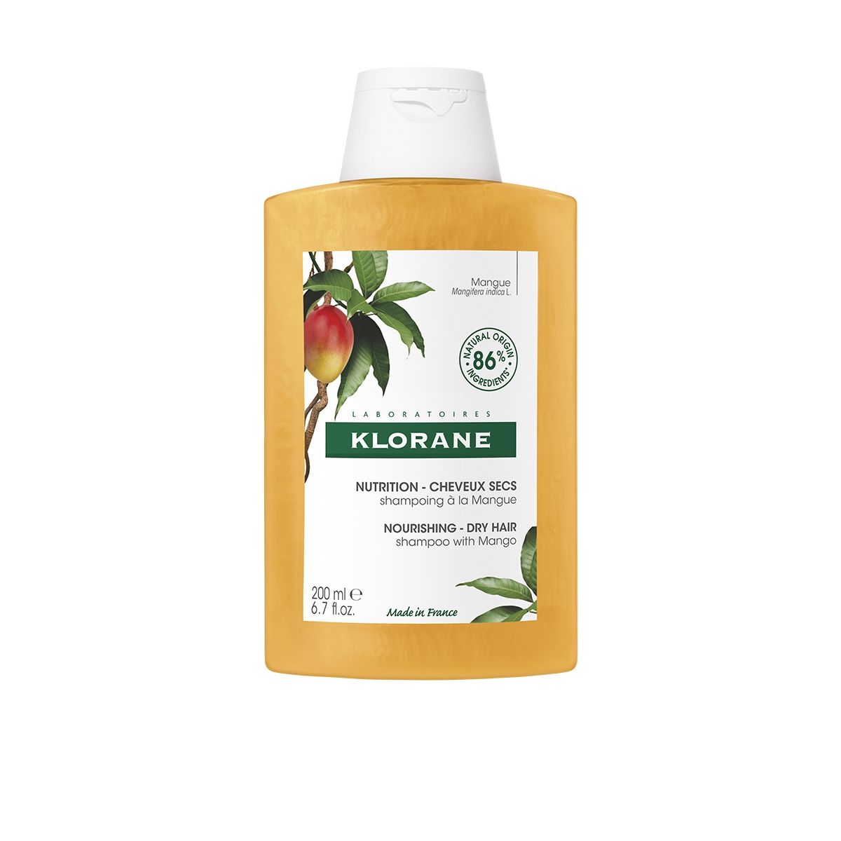 Klorane Mango ШАМПУНЬ для сухих волос  200 мл - Product Image