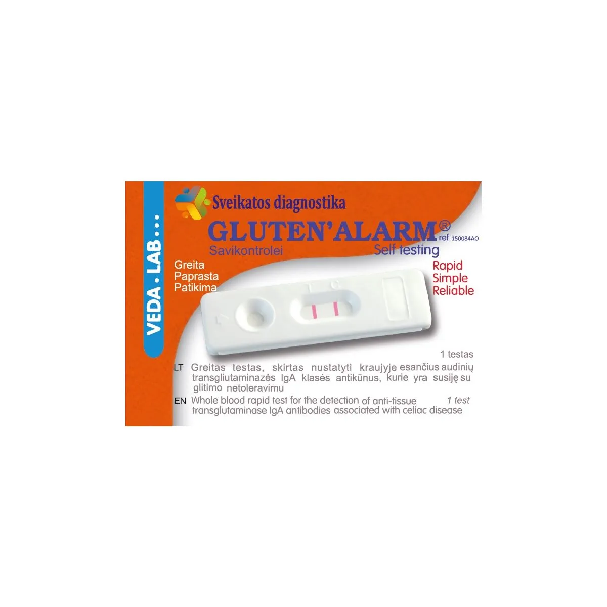 VEDALAB KIIRTEST GLUTEENITALUMATUSE TUVASTAMISEKS N1 - Product Image