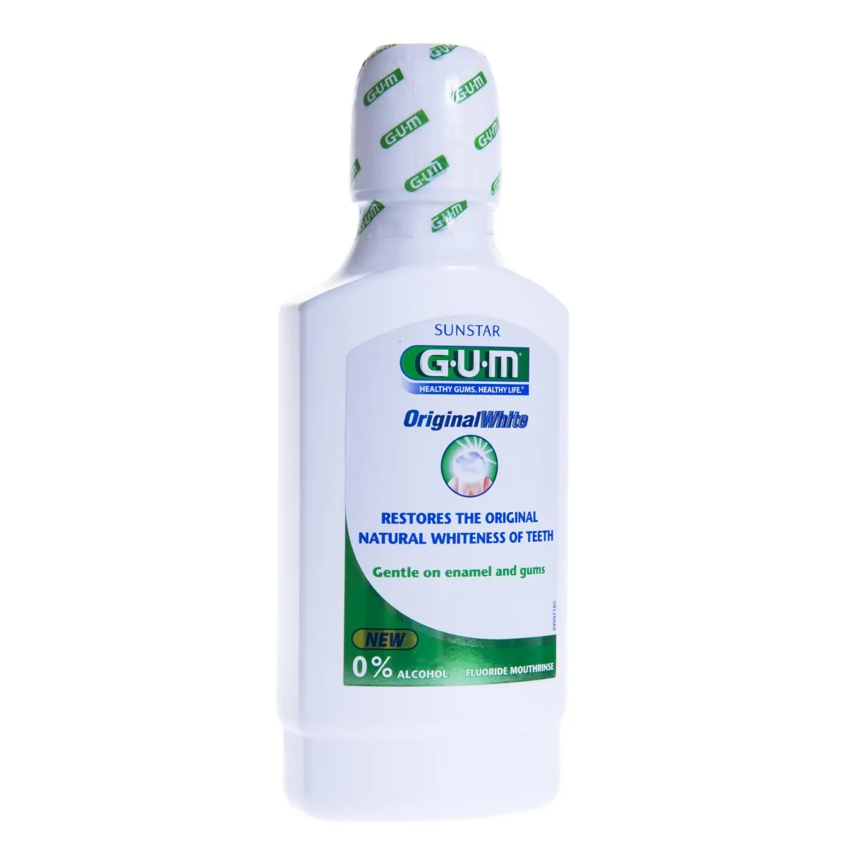 GUM ORIGINAL WHITE ОПОЛАСКИВАТЕЛЬ ДЛЯ ПОЛОСТИ РТА 300ML /1747/ - Product Image