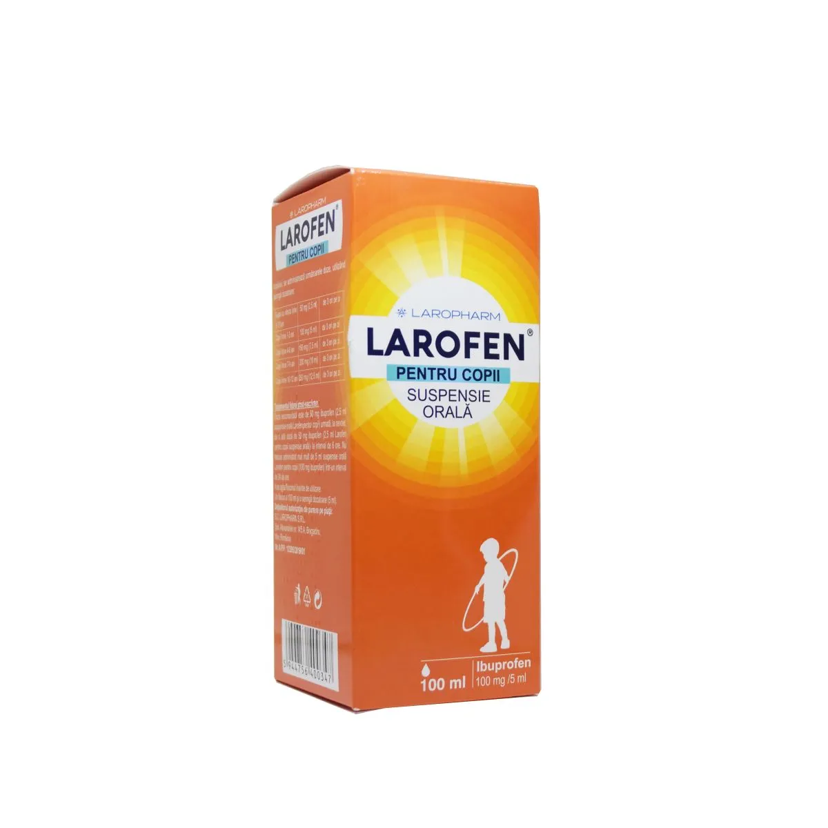 LAROFEN LASTELE SUUKAUDNE SUSP 100MG/5ML 100ML (ET) - Product Image 1