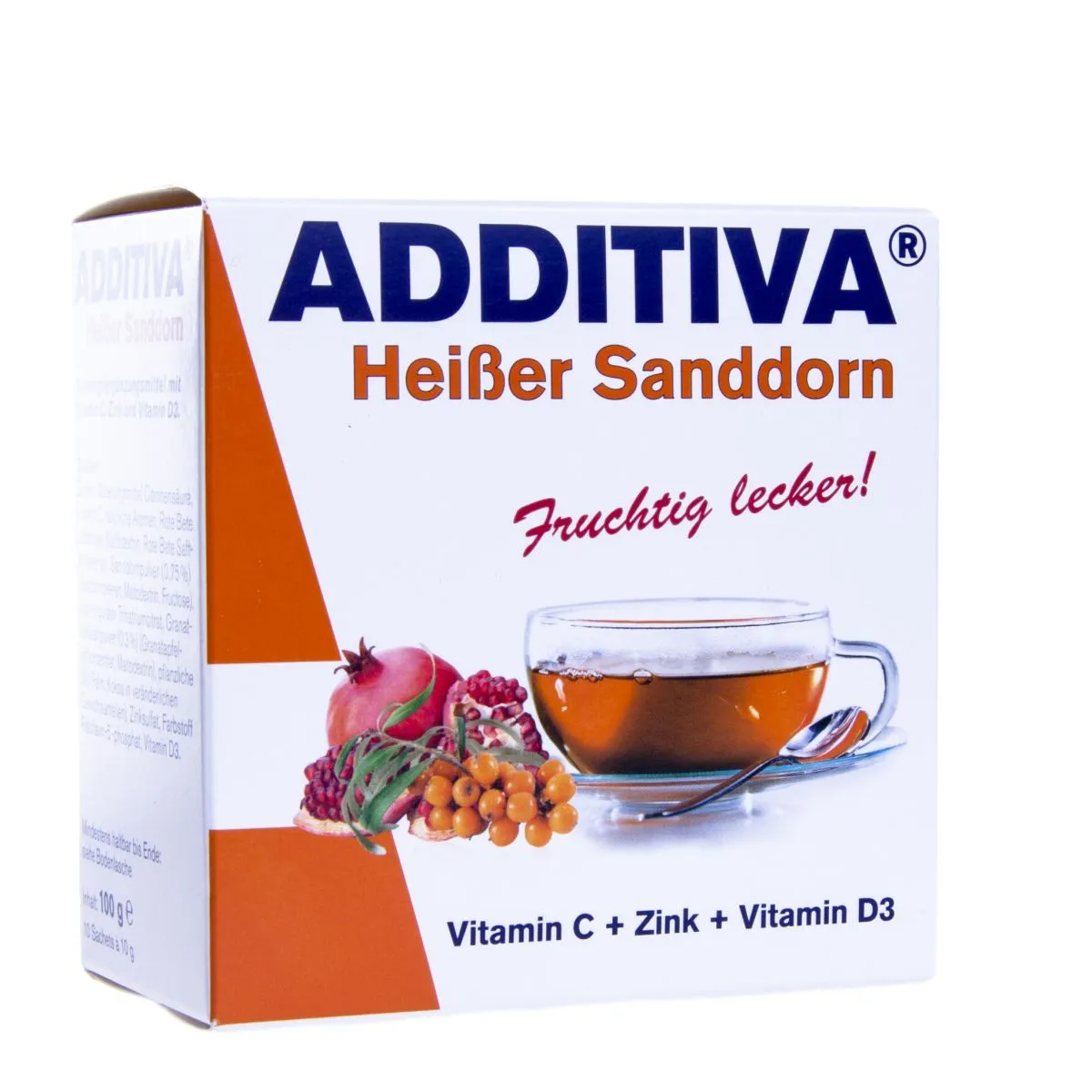 ADDITIVA KUUM JOOK ZN+VIT C+D3 N10 ASTELPAJU JA GRANAATÕUNA - Product Image